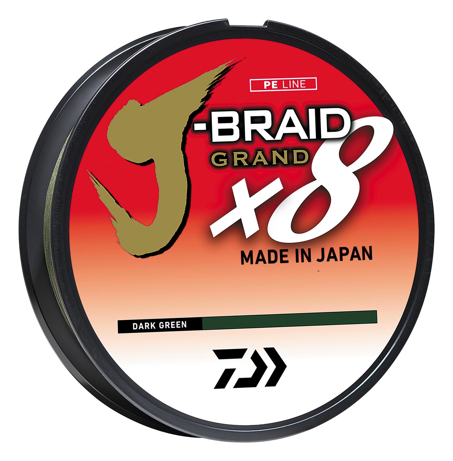Daiwa JBGD8U15-300DG J-Braid Grand 8X 300Yds Filler Spool Dark Green