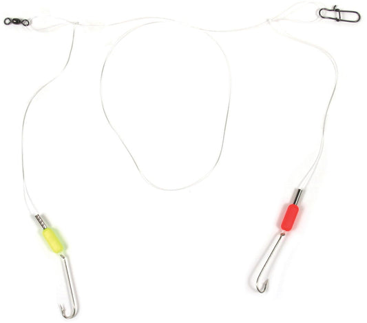 Sea Striker SSSKF-3 Spot/Whiting/Pompano Rig, #6 Pacific Bass Hooks, Red/Yellow Floats