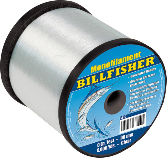 Billfisher SS1C-150 Bulk Mono 1 lb Spool 150 lb 325 Yards Clear