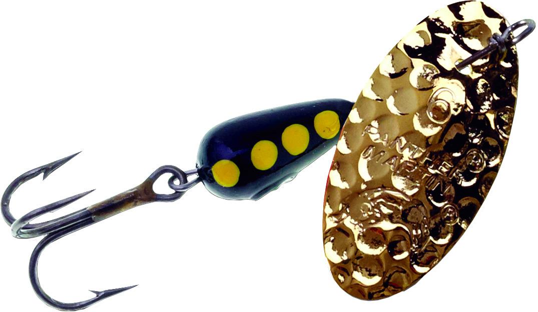 Panther Martin Fish Lure 2PMHMHS-HGG Hammered Scntd InLine Spinnr #2 1/16 oz Gld