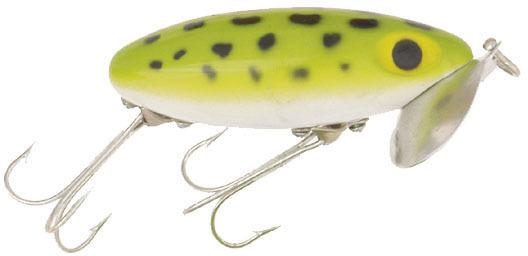 Arbogast G630-06 Jitterbug Topwater Lure 2" 1/4 oz Frog And White Belly