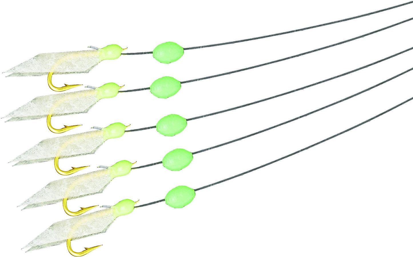Mustad CSR01-RPR-10-1 Piscator Rig Rainbow Poly Size 10 1 Per Pack