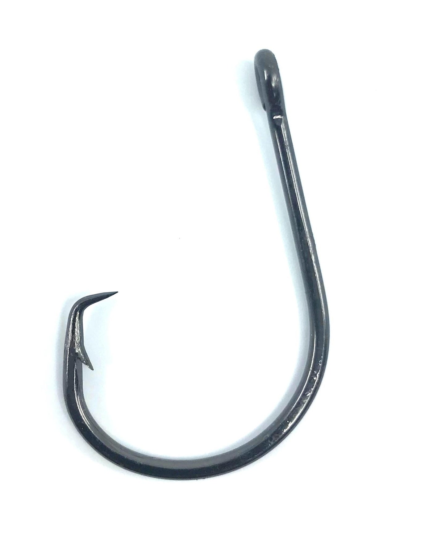 Mustad 39929NP-BN-8/0-6U OctopusInline Circle, Forged, Black Nickel