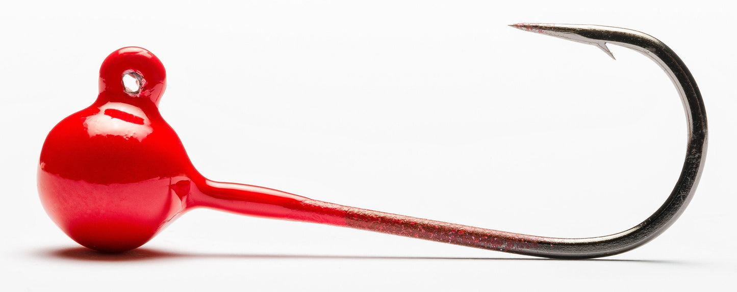 Mustad PSH833-1/16-RD-4 Jig Head Fire Engine 1/16oz