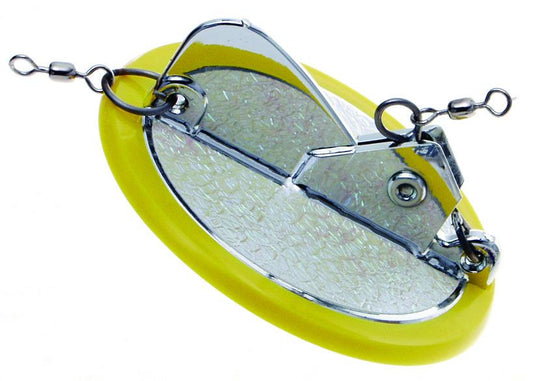 Luhr Jensen 5560-000-0080 Dipsy Diver 3-1/4" Chartreuse And White Bottom