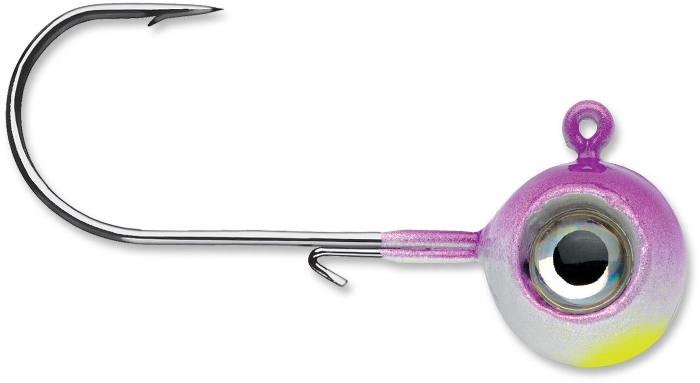 VMC NME14-PA Neon Moon Eye Jig 1/4 oz #2/0 Hook Purple Albino