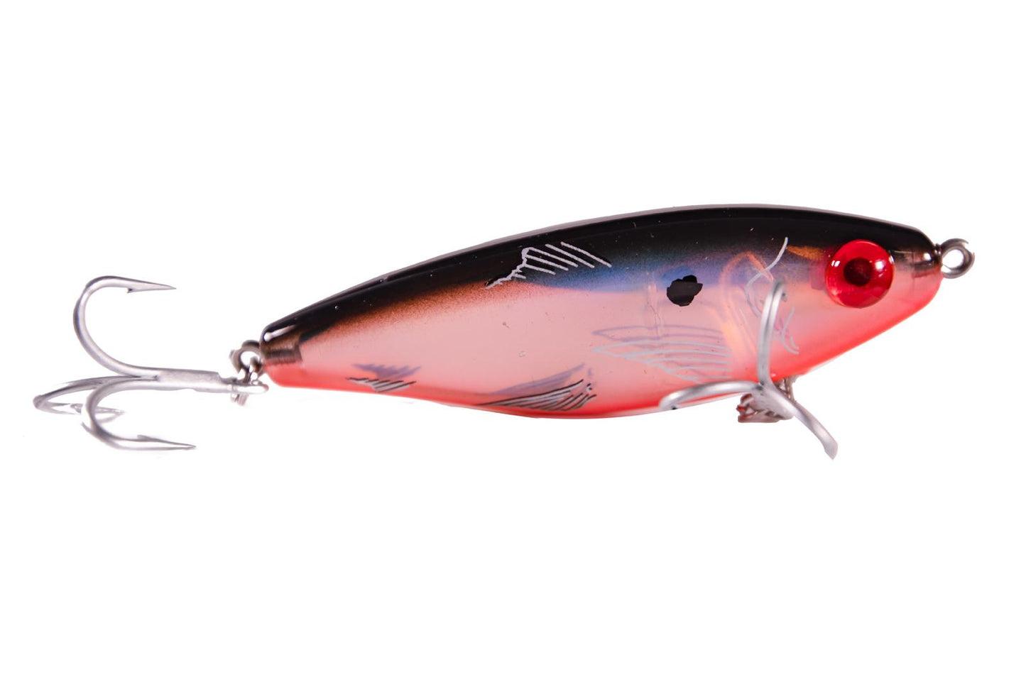 Mirrolure 37MR-808 37MR-MirrOdine XXL Black Back And Orange And Silver