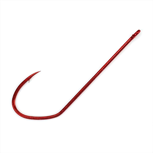 Gamakatsu 453311-25 Stiletto Hook Red, Size 1/0, 25 per Pack