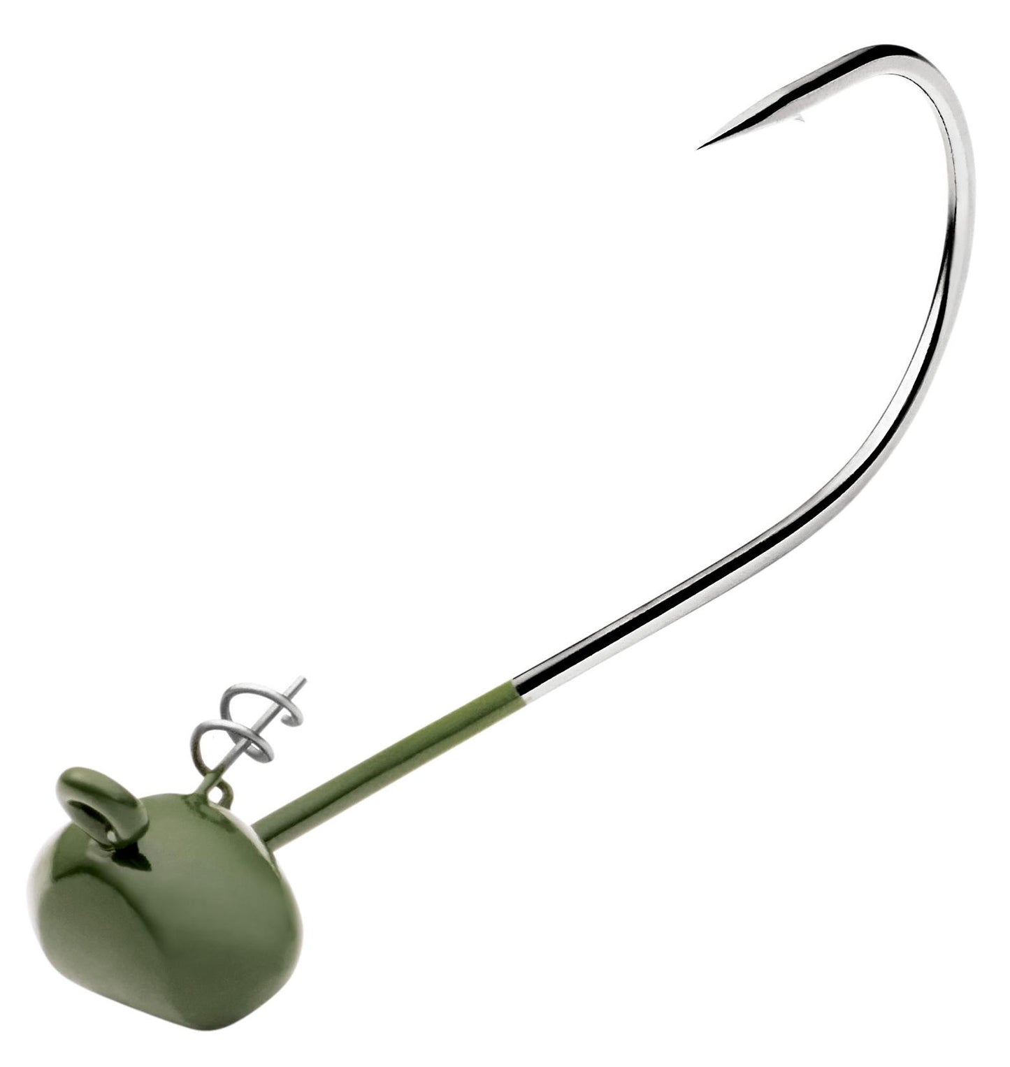 Owner 5051GP-089 Magnum Shaky Football Head, Green Pumpkin - 9/0
