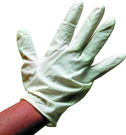 Pete Rickard 8510 Disposible Latex Gutting Gloves Wrist Length