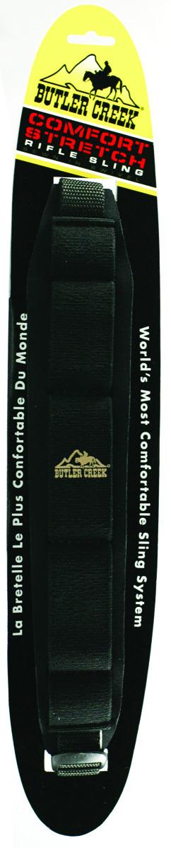 Butler Creek 81013 Comfort Stretch Rifle Sling W/Sewn-In QD Swiv Black