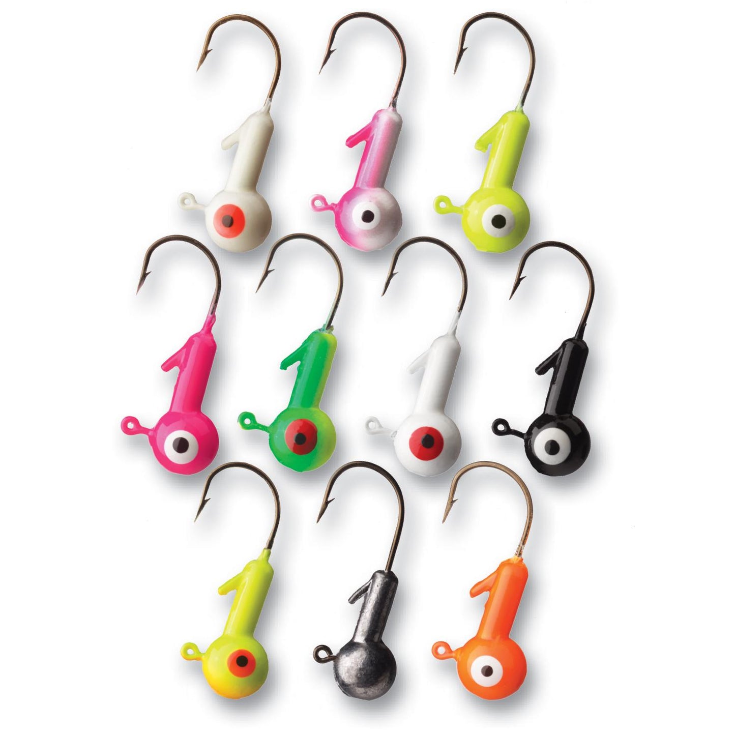 Eagle Claw WBHX18-AST Ball Head Jig1/8oz, 25pk, ASSORTED