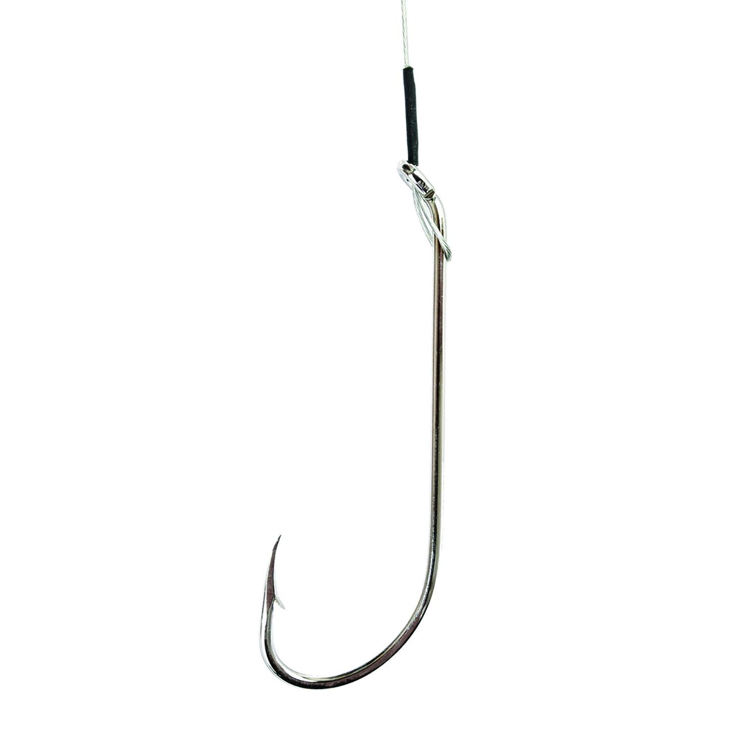 Eagle Claw 420NWH-6 Nylawire 2X Long Shank Nickel 5 per pk