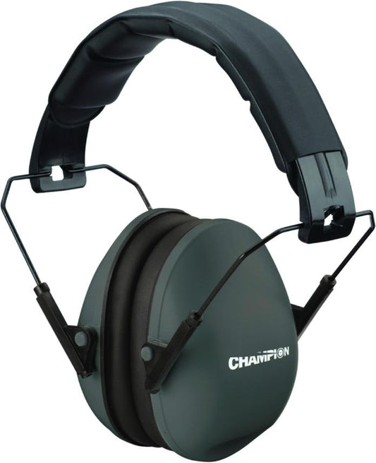Champion 40971 Slim Ear Muffs Passive Protection, NRR 21dB, Black