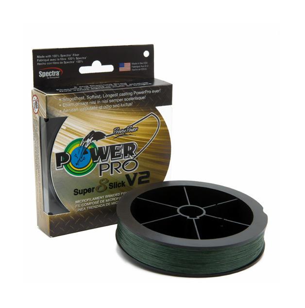 Power Pro 31500800300E Super Slick V2 80lb 300yd Moss Green