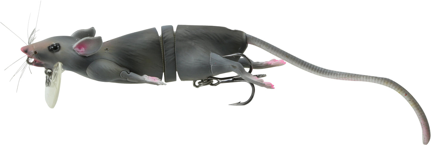 Savage Gear R-200-GY 3D Rat Bait Floating 1oz 7 3/4" Grey