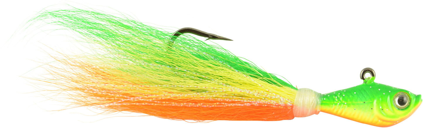 Spro Fishing Lure SBTJZC-2 Prime Bucktail Jig 2 oz 7/0 Fishing Hook Zucchini