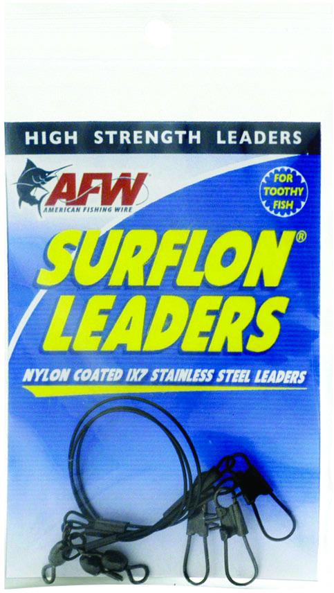 AFW E020BL09/3 Surflon Leaders Nylon Coated 1x7 Stainless Sleeve