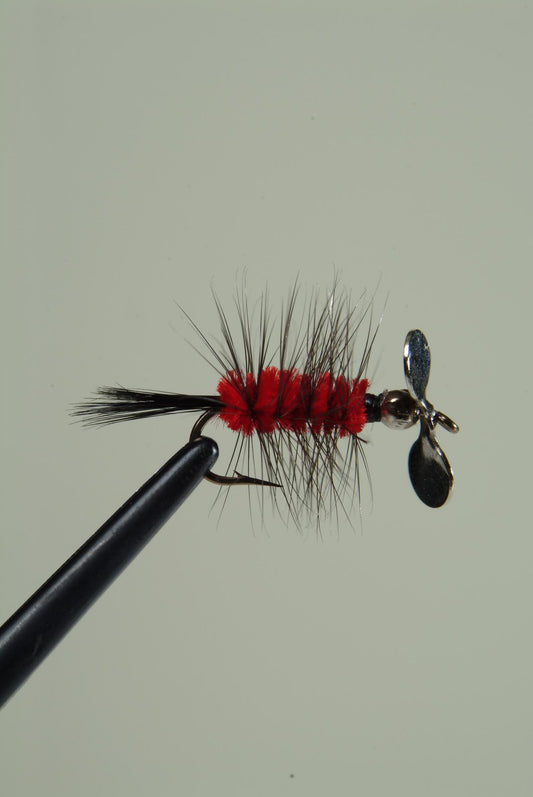 Pistol Pete 10009-2PK Trout/Panfish Fly, Sz 10, Red, 2/Pack