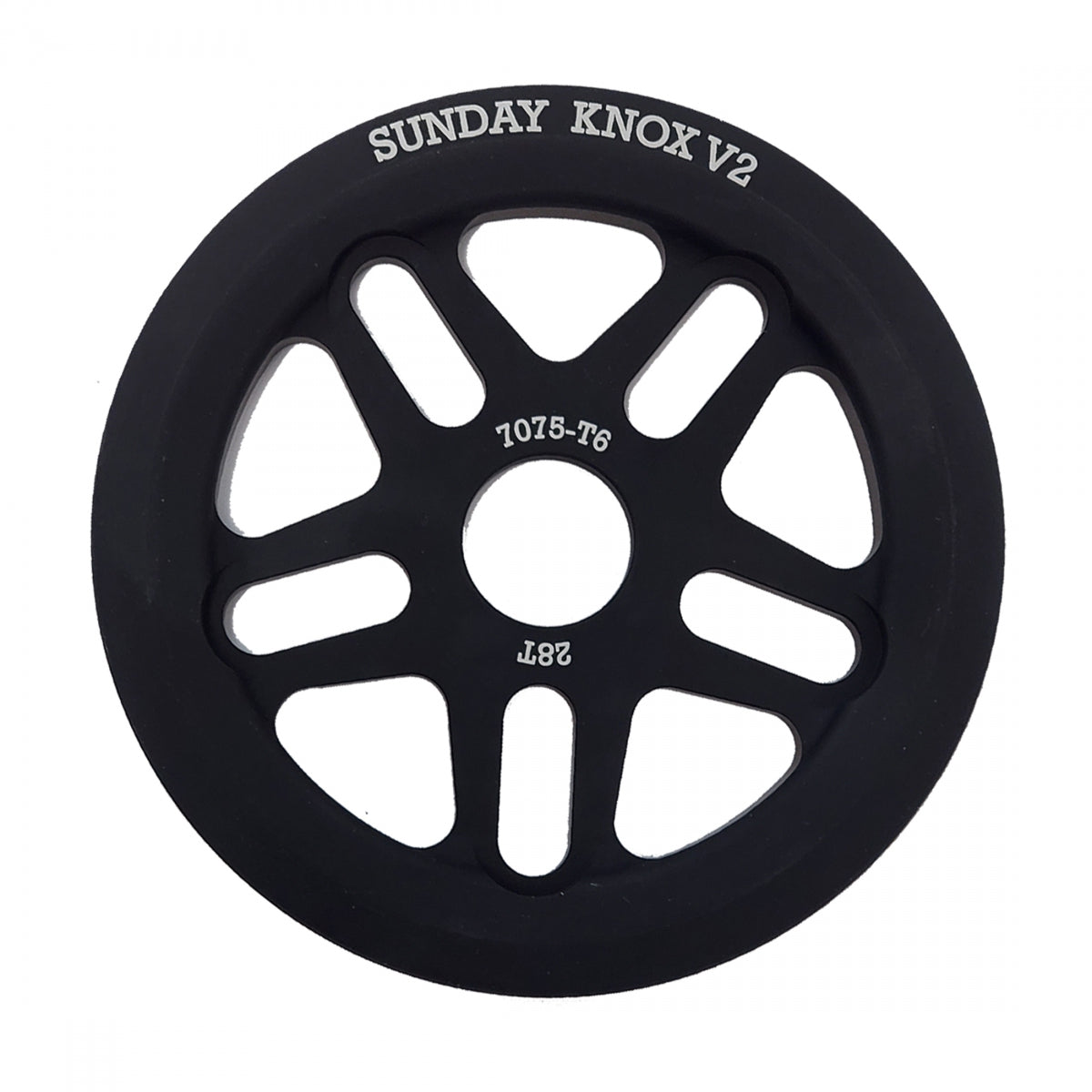 SUNDAY CHAINRING 1pc SUNDAY 28T KNOX V2 BK