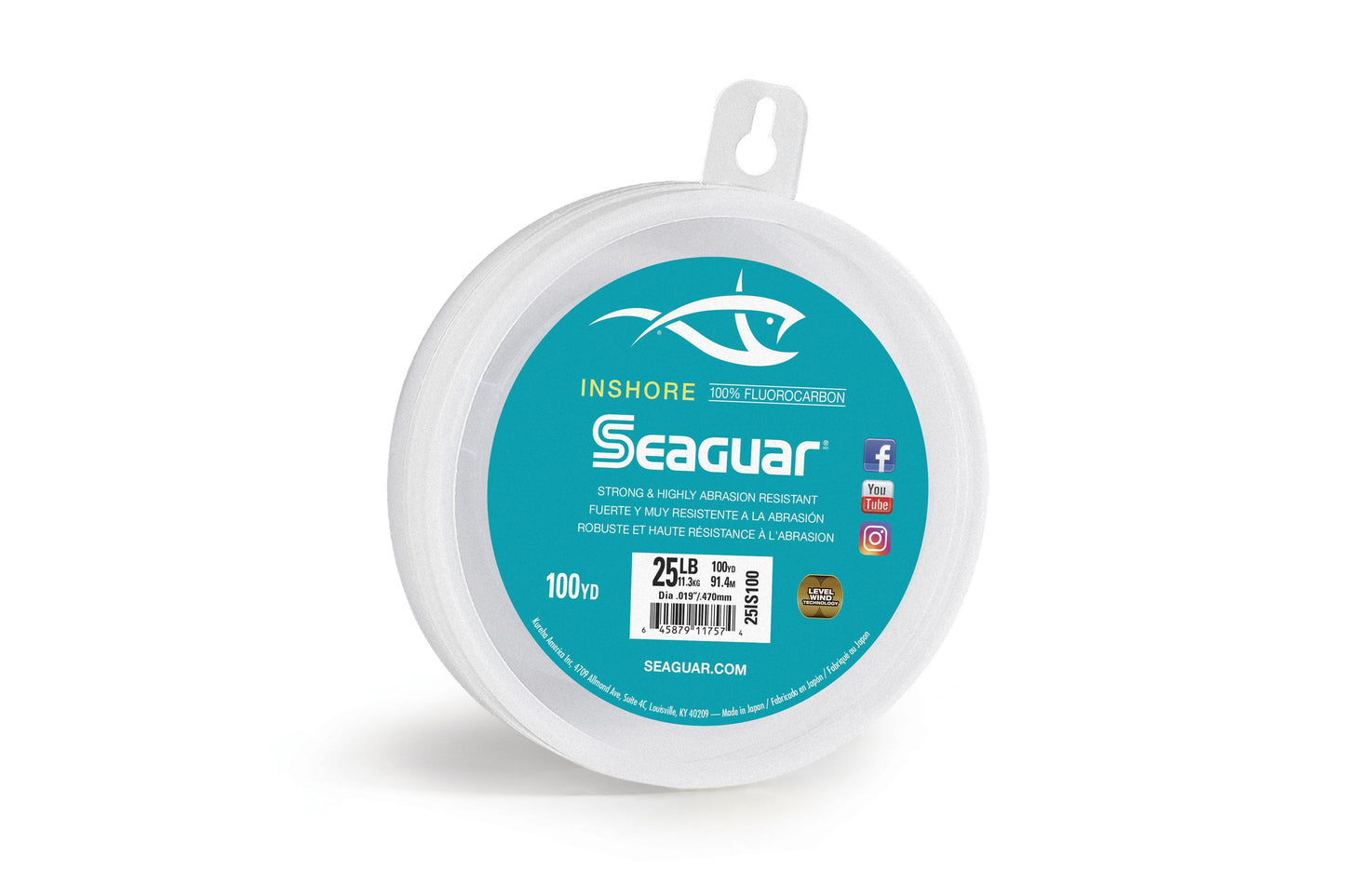 Seaguar 25IS100 In Shore Fluorocarbon 100 yd 25 lb test