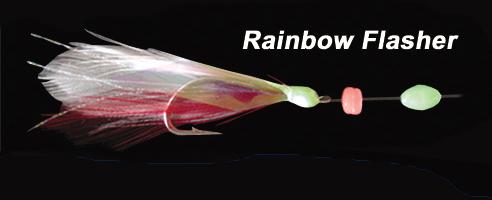 Ahi SB-301 Sabiki Fish Skin Size 12 Rainbow Flasher