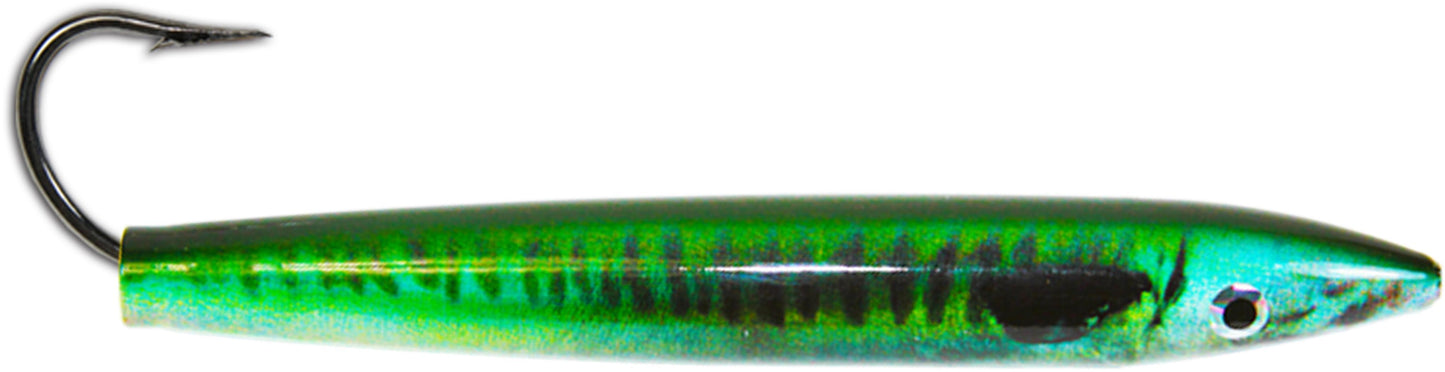 Ahi CP-600-MK 6" Live Deception Cedar Plug - Green Mackerel 150 lb