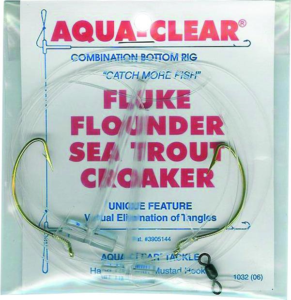 Aqua Clear FW-1A Hi/Lo Fluke/ Flounder/Trout/Croaker 2/0 Wide Gap