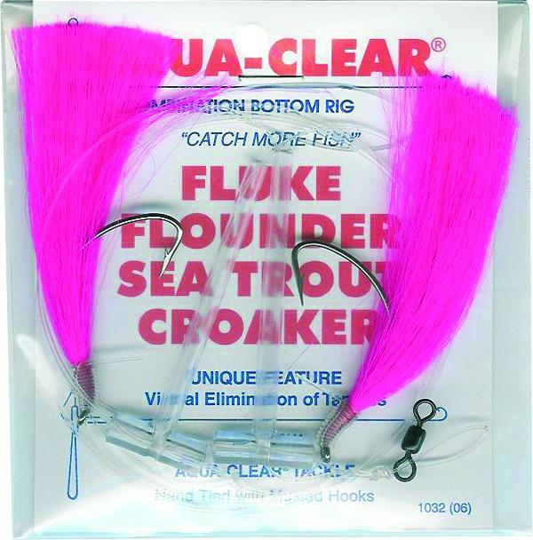Aqua Clear FW-1EPSS Hi/Lo Fluke/ Flounder/Trout/Croaker Pink Hair