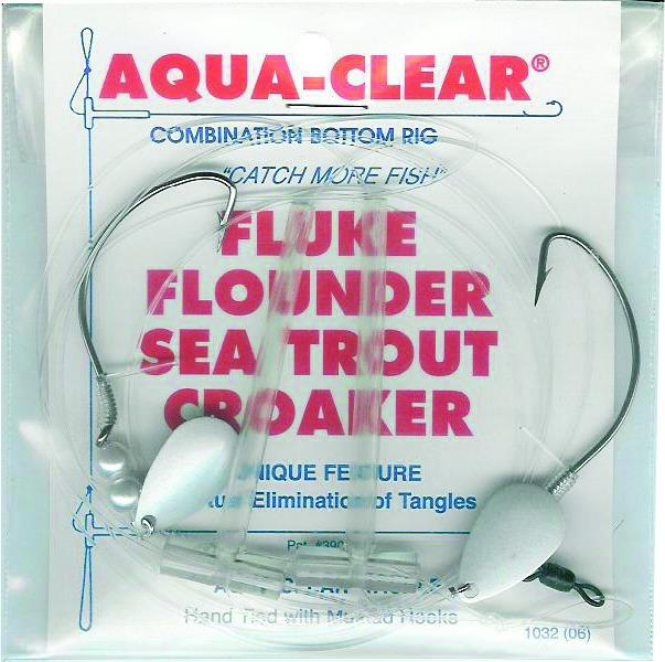 Aqua Clear FW-2P2S Hi/Lo Fluke/ Flounder/Trout/Croaker 2/0 SSWG