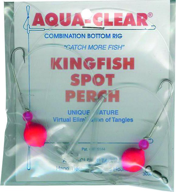 Aqua Clear KF-1FR Hi/Lo Rig Kingfish /Spot/Perch Red Float And Red