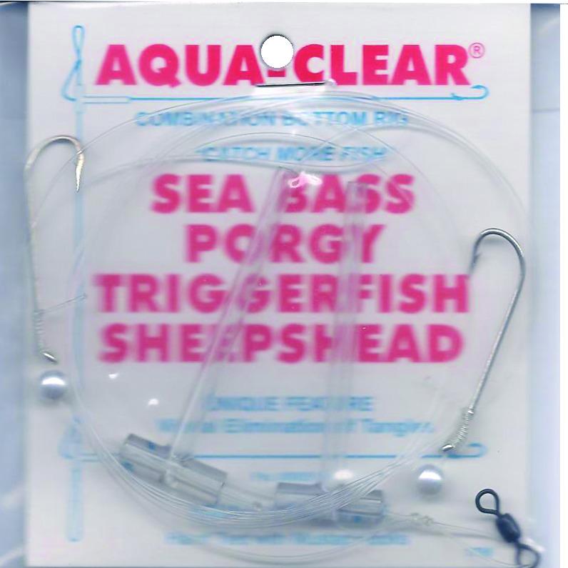 Aqua Clear SP-26P Hi/Lo Rig Sea Bass Porgy Size 6 Ex Lg Nic