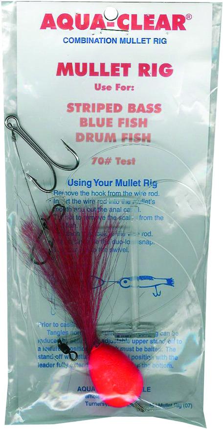 Aqua Clear MU-1ER Striped Bass-Drum- Bluefish 3/0 Red