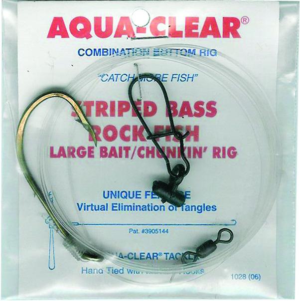 Aqua Clear ST-9BHFF Striped Bass Fish Finder 9/0 Brnz Bait Hldr 48"