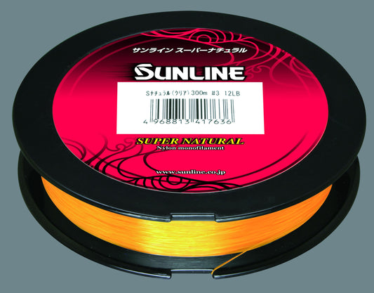 Sunline 63758728 Super Natural Nylon Mono, Orange 6lb 330yd