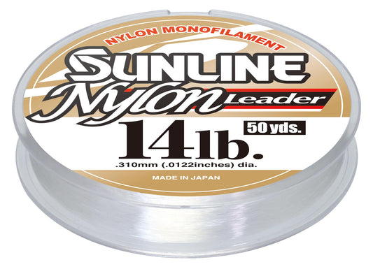 Sunline 63760306 Nylon Leader 14lb 50yd