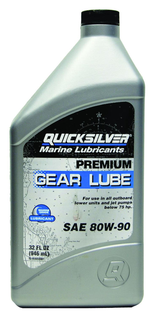 Mercury MERC92858058Q01 Quicksilver Gear Lube 32oz Premium