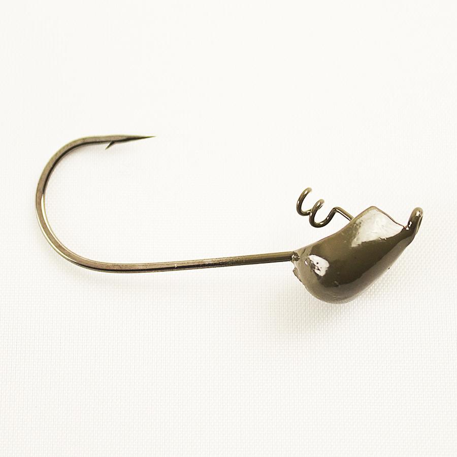 Missile Baits MBWL14-GP Warlock Jighead, 1/4 oz, 3/0 Hook, Green