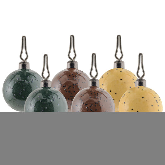 South Bend SB-DSB38-6 Drop Shot Weights Round 3/8 Assorted Colors