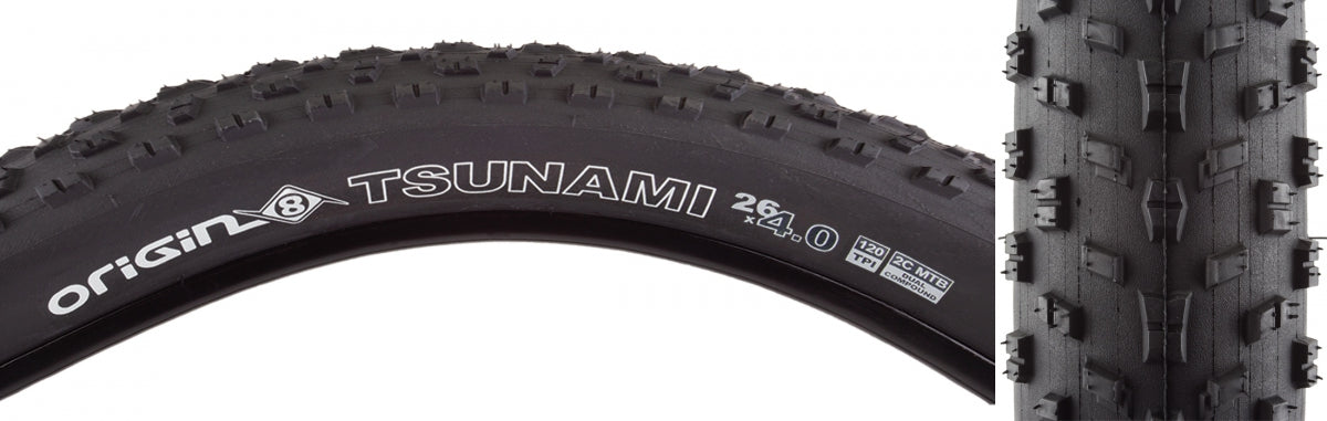 ORIGIN8 TIRE OR8 TSUNAMI 26x4.0 FOLD BK/BK