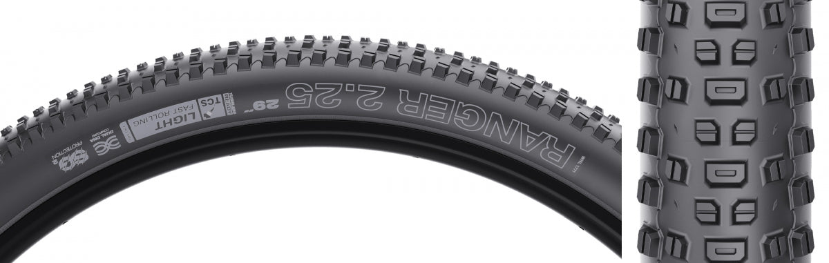 WTB TIRE WTB RANGER 29x2.25 BK/BK LIGHT FR TCS/120/DUAL-DNA/SG2 FOLD