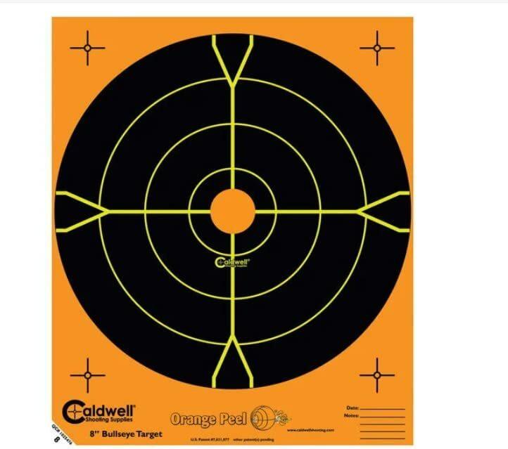 Caldwell 1166110 8" Bullseye Target 25 Sheets