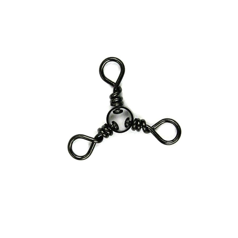 Sea Striker SS3WBK-1/0 3-Way Swivel Black Size 1/0 3 pack