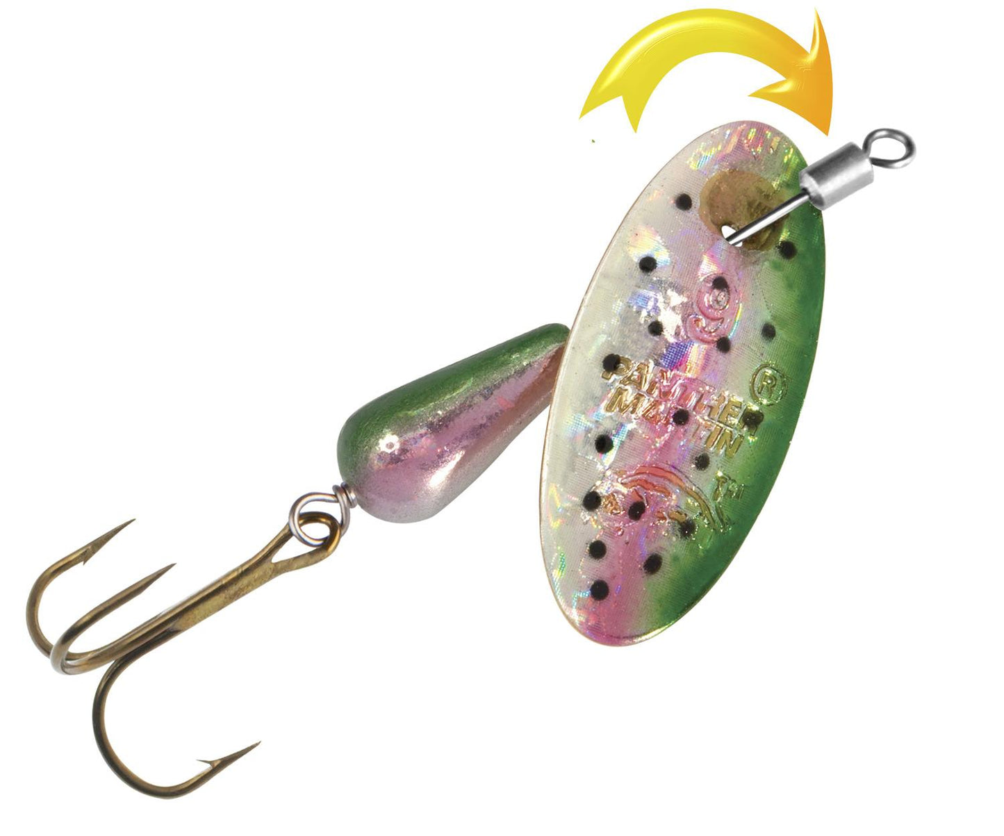 Panther Martin 6 PMISH RTH 6 PMISH Rth Inline Swivel Holo Rnbwtrout