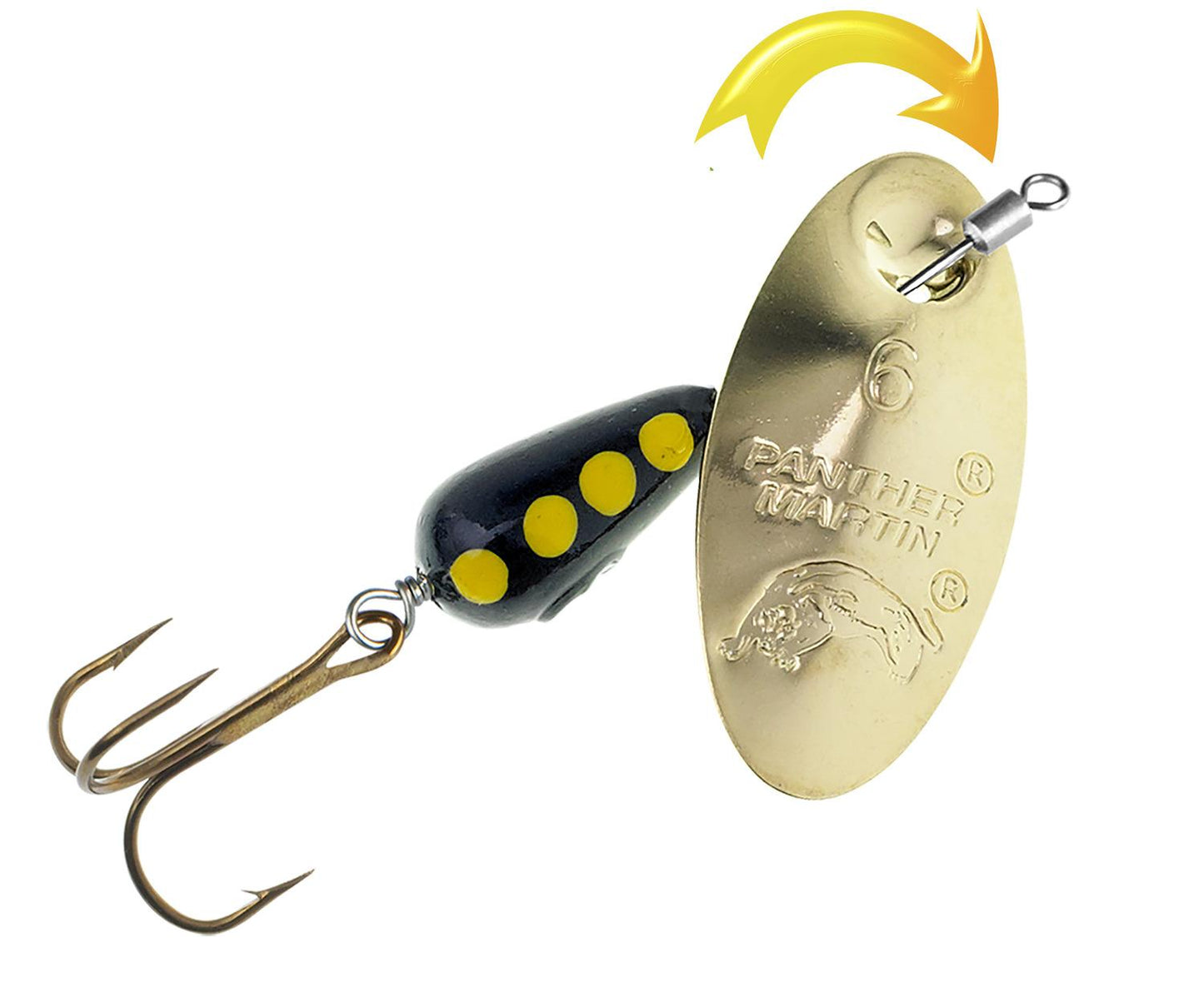 Panther Martin 6 PMISR G 6 PMISR G Inline Swivel Regualr Gold