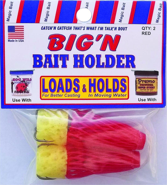 Magic Bait 48-93 Big'N Hook Size 2 Treble/Baitholder Bronze Red Mesh
