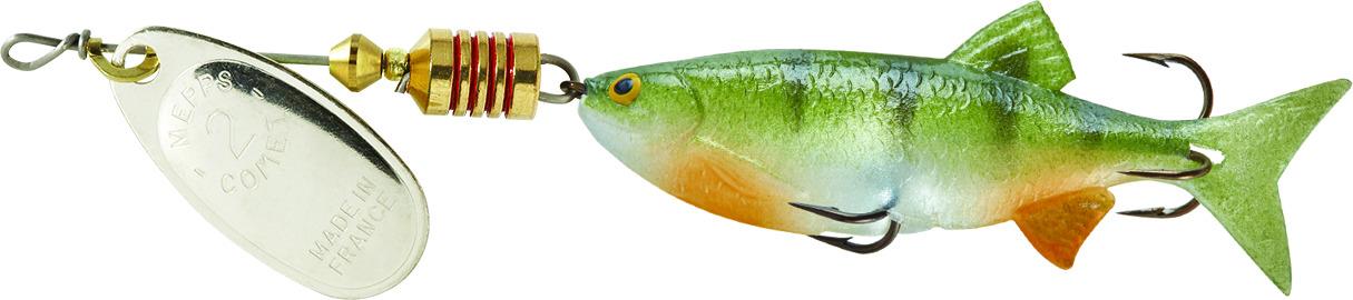 Mepps C2M S-PCH Comet Mino In-Line Spinner 1/4 oz Silver-Perch