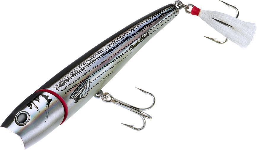 Creek Chub I6600JP64 Knuckle Head Popper 5" 1 1/2oz Silver