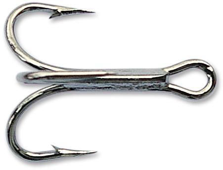 Mustad 3592BLN-4-24 Kingfish Treble Hook Size 4 4X Strong Ringed Eye