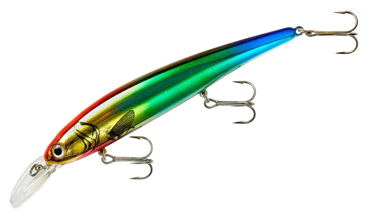 Bandit Fishing Lure Shallow Walleye Jerkbait 4.75" 5/8oz Green Clown BDTWBS169